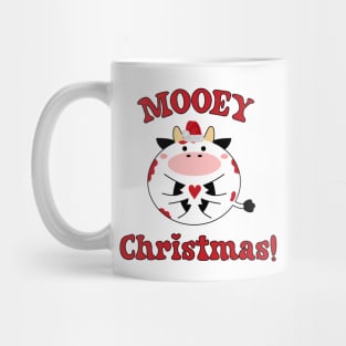 Mooey Christmas Xmas Highland Cow Santa Hat Love Christmas Mug